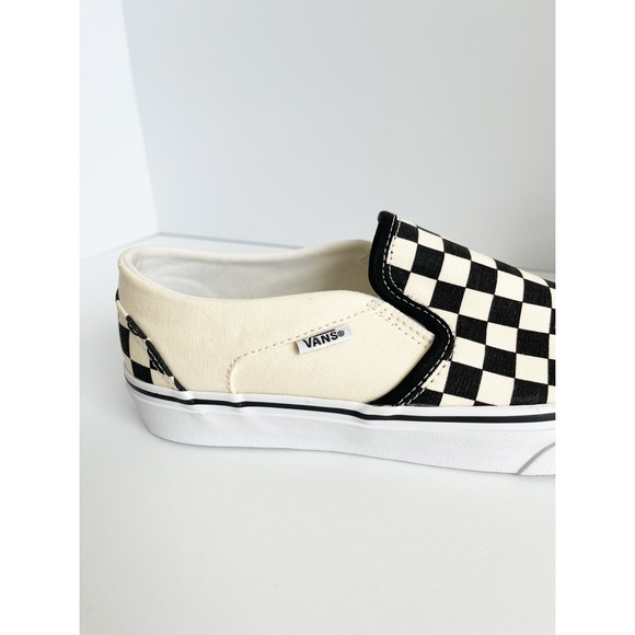 Vans Black and White Checkered Sneakers - Picture 7 of 10